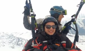 Paragliding at 3200 meters here at Shymbulak