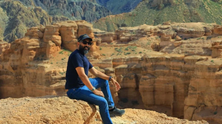Charyn canyon tourist from India